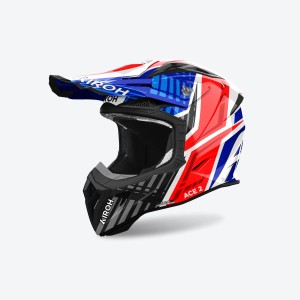 AIROH PROMOCJA KASK CROSS / ENDURO / ATV / QUAD AVIATOR ACE 2 PROUD KOLOR BIAŁY/NIEBIESKI/CZERWONY ROZMIAR S - Kup teraz!