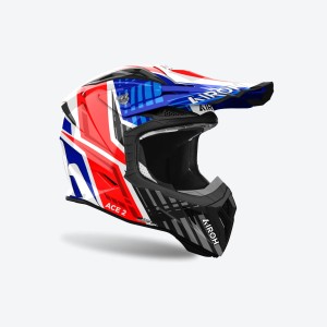 AIROH PROMOCJA KASK CROSS / ENDURO / ATV / QUAD AVIATOR ACE 2 PROUD KOLOR BIAŁY/NIEBIESKI/CZERWONY ROZMIAR S - Kup teraz!