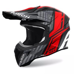 AIROH PROMOCJA KASK CROSS / ENDURO / ATV / QUAD AVIATOR ACE 2 PROUD KOLOR CZERWONY/SZARY MAT ROZMIAR S