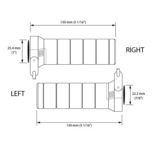 Manetki podgrzewane KOSO PROMOCJA - sterownik LCD, 5 poziomów grzania, długość 120mm