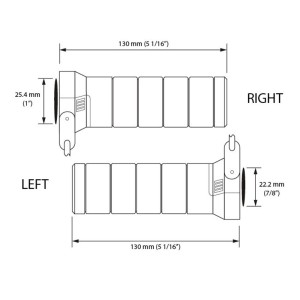 Manetki podgrzewane KOSO z sterownikiem LCD - 5 poziomów grzania