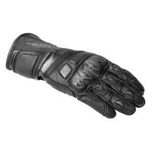 Gareth Rękawice Skórzane Długie Model Touring Kolor Czarny Rozmiar L