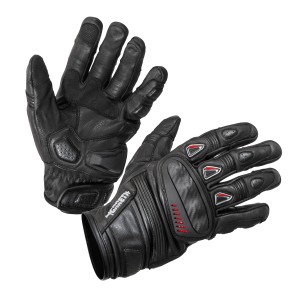 GARETH RĘKAWICE SKÓRZANE KRÓTKIE MODEL SPEED KOLOR CZARNY ROZMIAR M