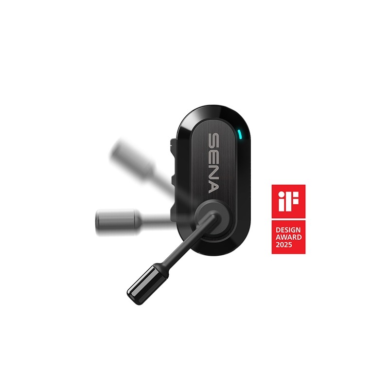 SENA 2025/07 INTERKOM UNIWERSALNY BIKOM 20 BLUETOOTH 5.2, MESH 3.0 DO 800M MOCOWANY NA PASKU ( 2 ZESTAWY ) (EL)