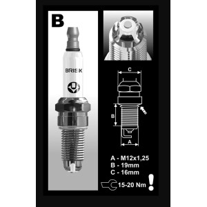 BRISK PREMIUM LGS RACING ŚWIECA ZAPŁONOWA BOR12LGS 3092 BMW/DUCATI/KTM