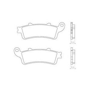 BRENTA KLOCKI HAMULCOWE KH281 / KH261 SPIEK METALICZNY (ZŁOTE)