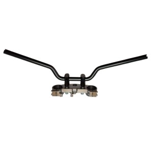 Kierownica stalowa Kawasaki Z 650 (2017-) czarna - BIKETEC