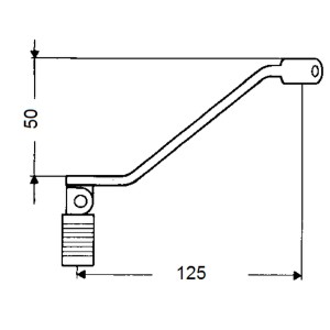 BUZZETTI DŹWIGNIA ZMIANY BIEGÓW STALOWA HONDA MTX 125R; CRM 125; CRF 230; XL 600; XR 600