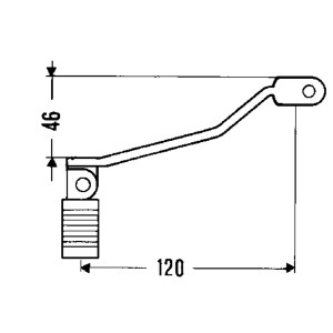 Dźwignia zmiany biegów do Yamaha XT 500, XT 550, XT 600, XT 600Z