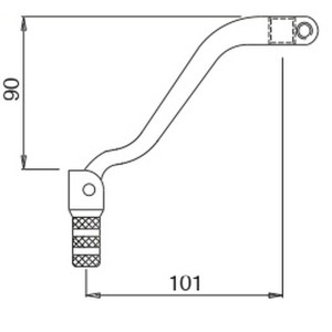 Dźwignia zmiany biegów Buzzetti do Honda CRF 450R '04-