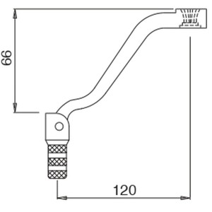 Dźwignia zmiany biegów aluminiowa KTM EXC 125/250 '01-