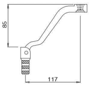 Dźwignia zmiany biegów aluminiowa KTM EXC 400/450/525 '00-