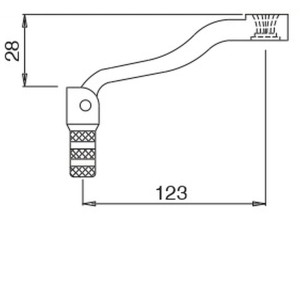 Dźwignia zmiany biegów aluminiowa KTM LC4 625/640 '98-; SXC 625 '98-; SMC 600/625/990 '98-