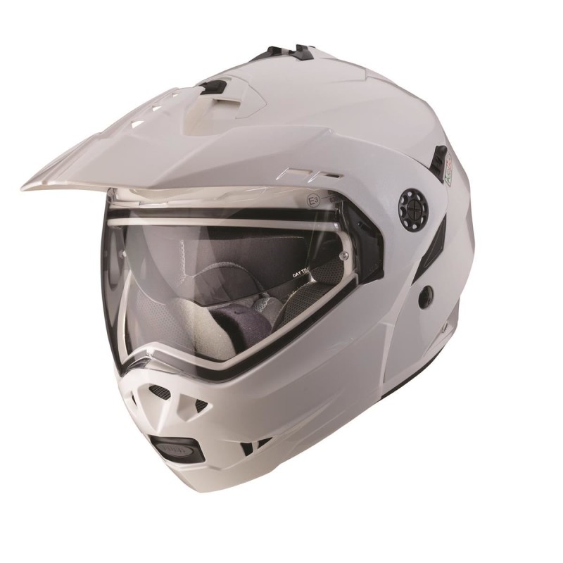 Kask Caberg Tourmax biały metalik rozmiar XS - wyprzedaż, szczękowy, Flip-Up, Pinlock