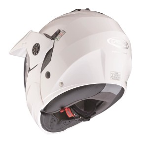 Kask Caberg Tourmax biały metalik rozmiar XS - wyprzedaż, szczękowy, Flip-Up, Pinlock