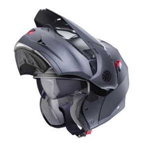 Kask szczękowy Caberg Tourmax X Solid szary mat - Gunmetal (rozmiar L) z Pinlockiem