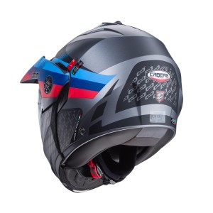 Kask szczenkowy Caberg Flip-Up Enduro Tourmax X Sarabe szary mat/czarny BMW rozmiar M