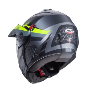 Kask szczenowy Caberg Tourmax X SARABE szary mat/czarny/żółty fluo rozmiar M