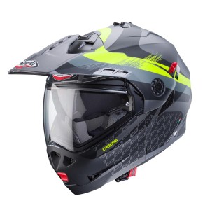 Kask Caberg Flip-Up Enduro Tourmax X Sarabe Szary Mat/Czarny/Żółty Fluor XL