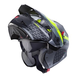 Kask Caberg Flip-Up Enduro Tourmax X Sarabe Szary Mat/Czarny/Żółty Fluor XL