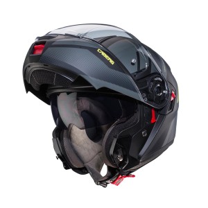 Kask szczękowy Caberg Levo X Manta czarny mat/szary/żółty fluo XXL - promocja!