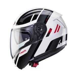 Kask szczękowy Caberg Levo X Manta biały/szary/czarny/czerwony rozmiar M - promocja!