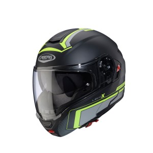 Kask Caberg Flip-Up Model Levo X Elite Czarny Mat/Szary/Zółty Fluo XL