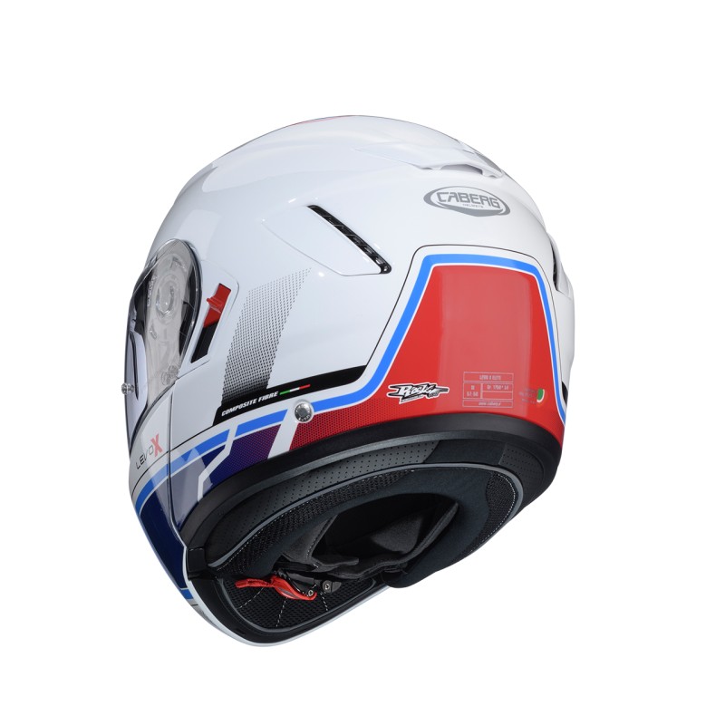 Kask Caberg Flip-Up Levo X Elite Biały/Niebieski Rozmiar S