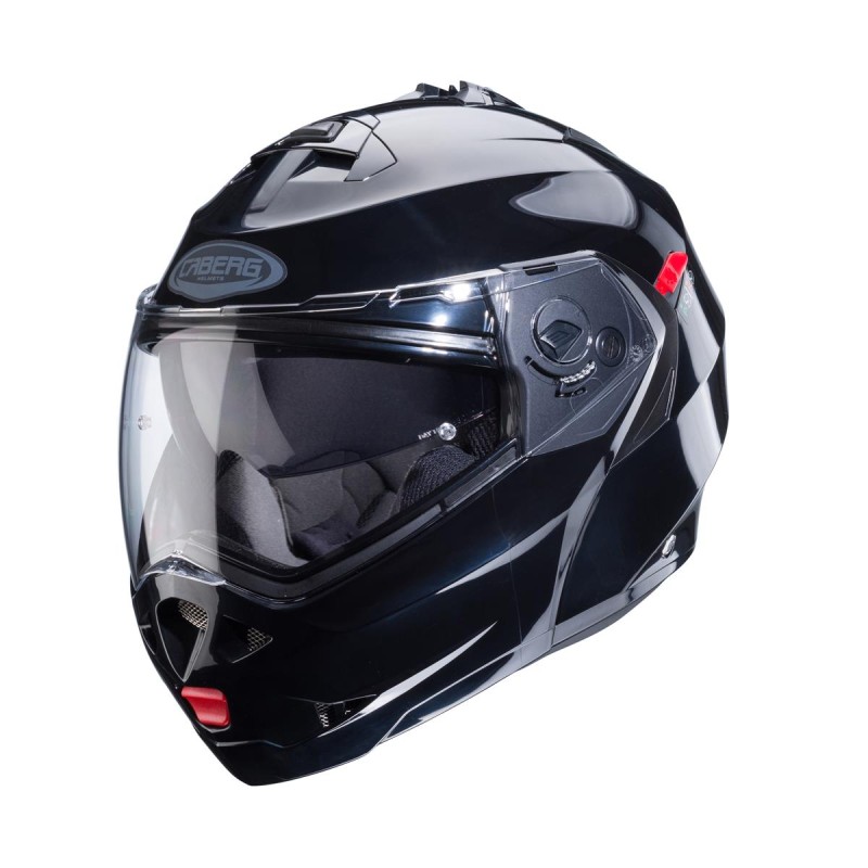 Kask szczenkowy Caberg Duke X Solid czarny połysk rozmiar XS