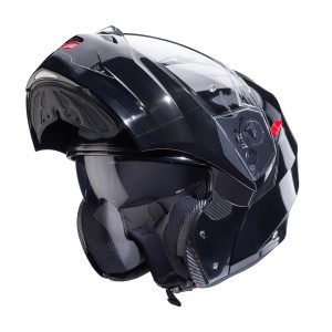 Kask szczenkowy Caberg Duke X Solid czarny połysk rozmiar XS