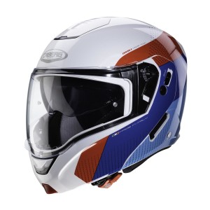 Kask Caberg Horus Scout biało-czerwono-niebieski rozmiar S - Wyprzedaż!