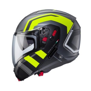 Kask szczękowy Caberg Horus X Road szary mat/czarny/żółty fluo rozmiar M