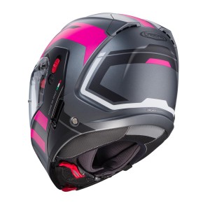 Kask szczenowy Caberg Horus X Road - szary mat/czarny/fuksja - rozmiar S