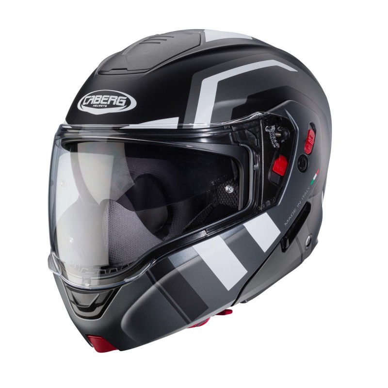 Kask szczękowy Caberg Horus X Road czarny mat/szary/biały XL