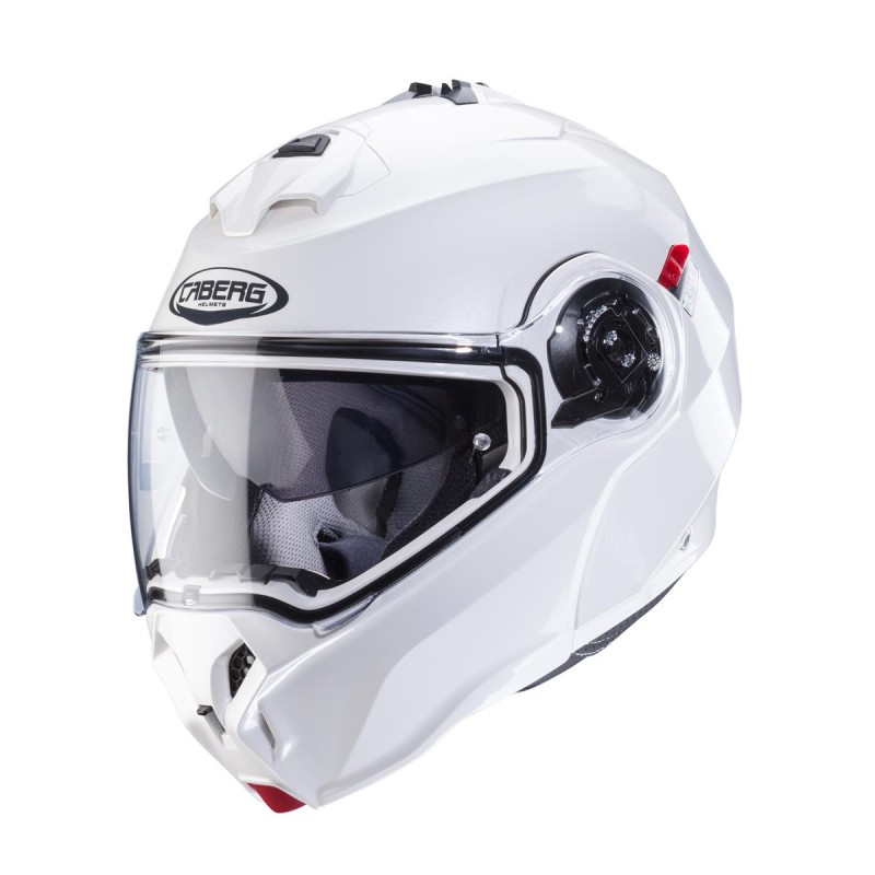Kask szczękowy Caberg Duke Evo Solid biały połysk rozmiar XS