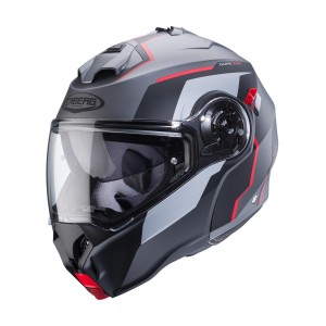 Kask Caberg Flip-Up Duke Evo Move Szary Mat/Czarny/Czerwony Rozmiar L