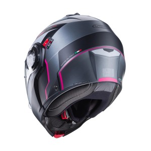 Kask szczenowy Caberg Duke Evo Move szary mat/czarny/fuksja rozmiar S