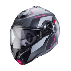 Kask Caberg Duke Evo Move Szary Mat/Czarny/Fuksja Rozmiar XS - Sklep Motocyklowy