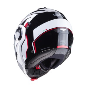 Kask szczękowy Caberg Duke Evo Move czarny/biały/czerwony S