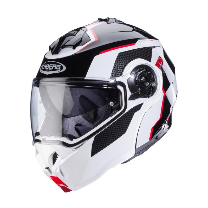 Kask szczękowy Caberg Duke EVO Move czarny/biały/czerwony XL z Pinlockiem