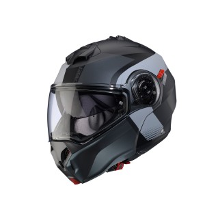 Kask Caberg Szczękowy Flip-Up Model Duke Evo Indy Szary/Czarny Mat Rozmiar M