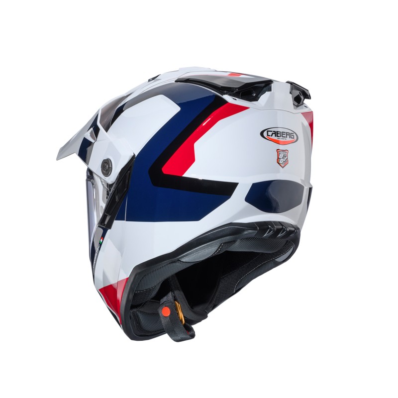 Kask Caberg Offroad / Trail / Adventure Duosport Tanami Scram Biały/Czerwony/Niebieski