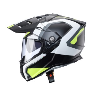 Kask Caberg Offroad Trail Adventure Duosport Tanami Scram Czarny Mat/Szary/Żółty Fluo
