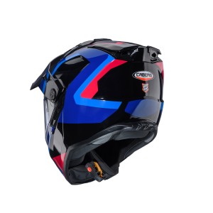Caberg Kask Offroad / Trail / Adventure Duosport (Dual) Tanami Scram - Czarny/Niebieski/Czerwony (BMW)