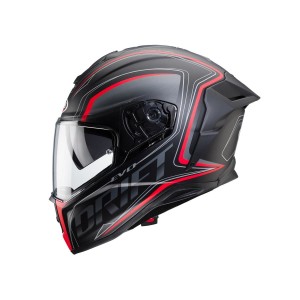 Kask integralny Caberg Drift Evo Integra - wyprzedaż, czarny mat/szary/czerwony fluo, rozmiar XL