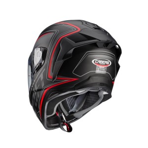 Kask integralny Caberg Drift Evo Integra - wyprzedaż, czarny mat/szary/czerwony fluo, rozmiar XL