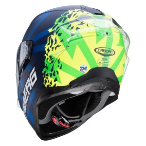 Kask integralny Caberg Drift Evo Storm niebieski mat/żółty fluo/zielony fluo rozmiar L