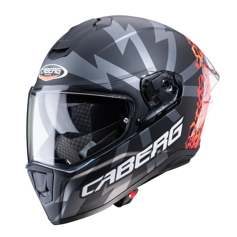 Kask integralny Caberg Drift Evo Storm Matt Black/Red Fluo/Orange Fluo