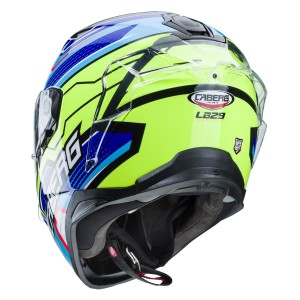 Kask integralny Caberg Drift Evo LB29 czarny/niebieski/żółty fluo rozmiar L (Pinlock)