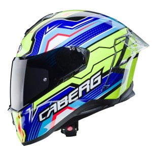 Kask integralny Caberg Drift Evo LB29 czarno-niebiesko-żółty fluo XL